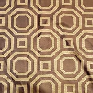 BEAUTIFUL Mighty Tact Ltd 88x95 king Brown/Gold DUVET/2-SHAMS LOOKS GREAT